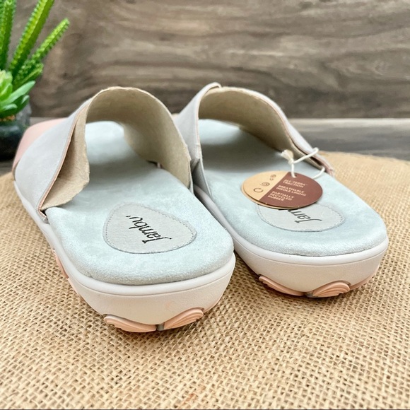 NIB Jambu Bloom Wide Strap Slide Leather Sandal - Picture 8 of 12